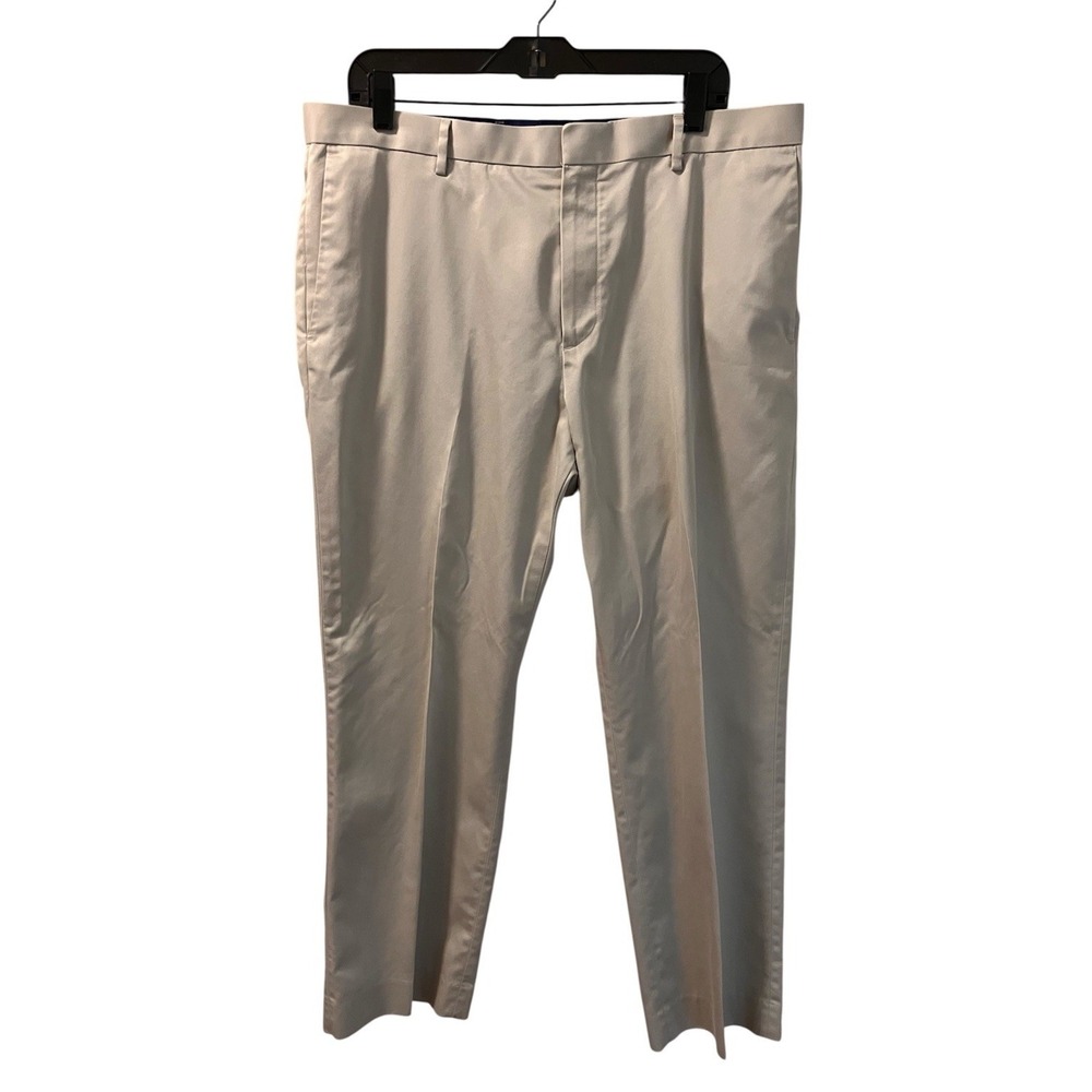 Banana Republic Mens Non Iron Tailored Slim Fit‎ Khaki Dress Pants 36x30